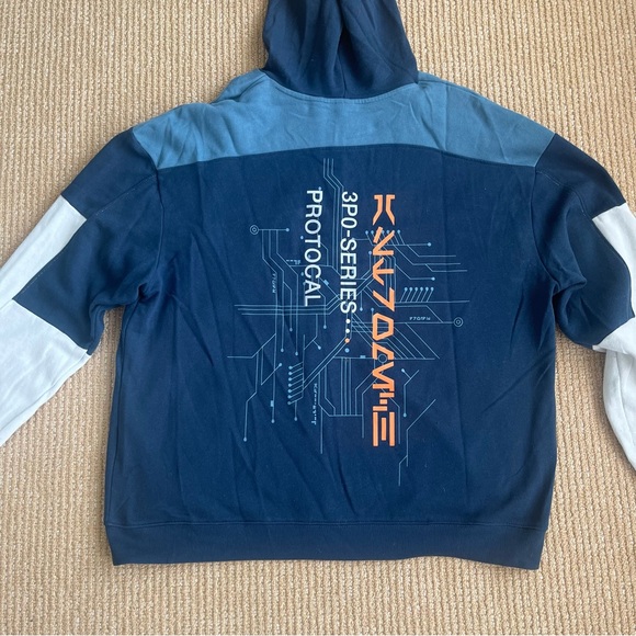 Disney Star Wars Droid Depod C-3PO Hoodie Astromech 3PO-Series Protocol SZ L - Picture 13 of 15